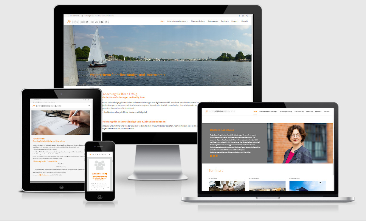 Websites für Unternehmensberatung, Hamburg
